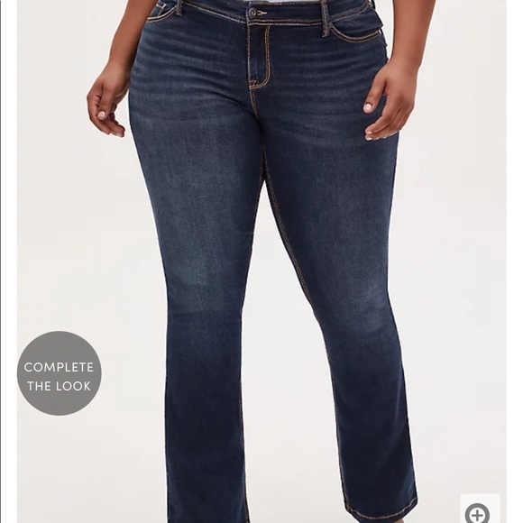 NWT Torrid Sim Boot Jean Mid Rise Medium Wash Size 20T - Picture 6 of 15